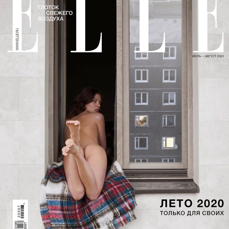 голая Олеся Кафельникова фото для журнала elle